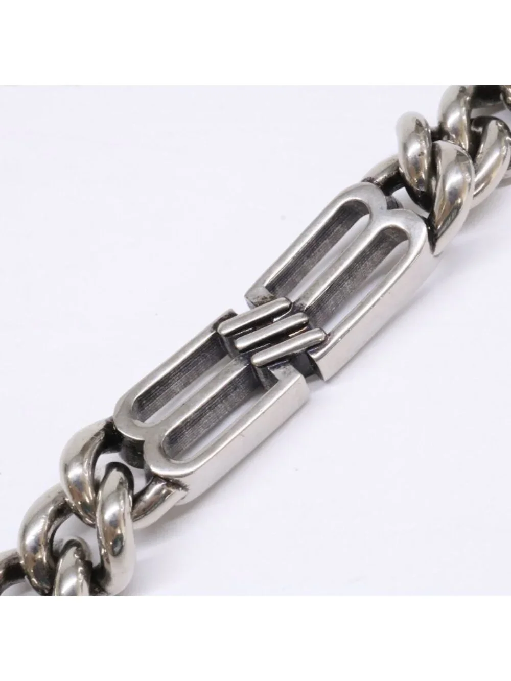 Balenciaga Icon Gourmette BB Link Chain Bracelet